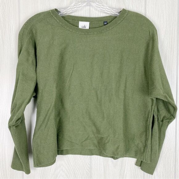 CAbi Sweaters - Cabi | Twofer Olive green Pullover Cropped Sweater Size Small